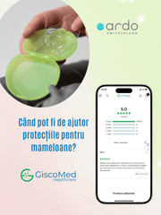 Set 2 protecții din silicon pentru mameloane + cutie depozitare Ardo Tulips