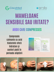 Comprese calmante cu acid hialuronic pentru mameloane iritate Ardo 12 buc