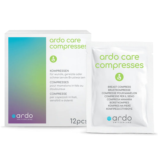 Comprese calmante cu acid hialuronic pentru mameloane iritate Ardo 12 buc