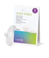 Set 2 protecții din silicon pentru mameloane + cutie depozitare Ardo Tulips